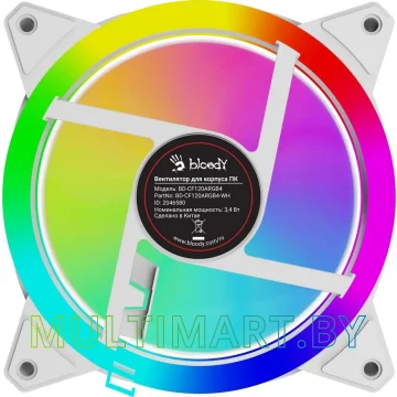 Вентилятор для корпуса A4Tech Bloody BD-CF120ARGB4 (белый) картинка 4